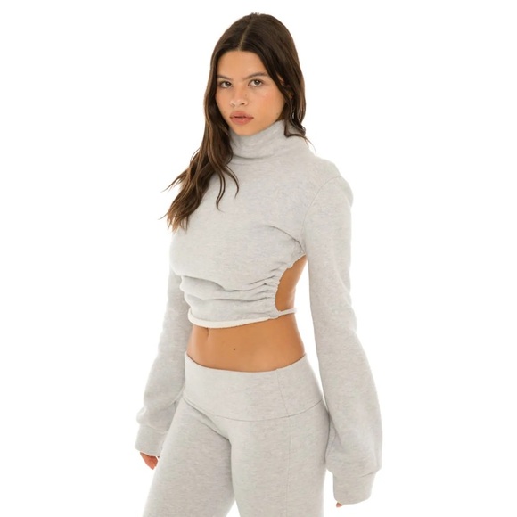ARE YOU AM I Sweaters - Are You Am I Zuzu Top in Heather Grey